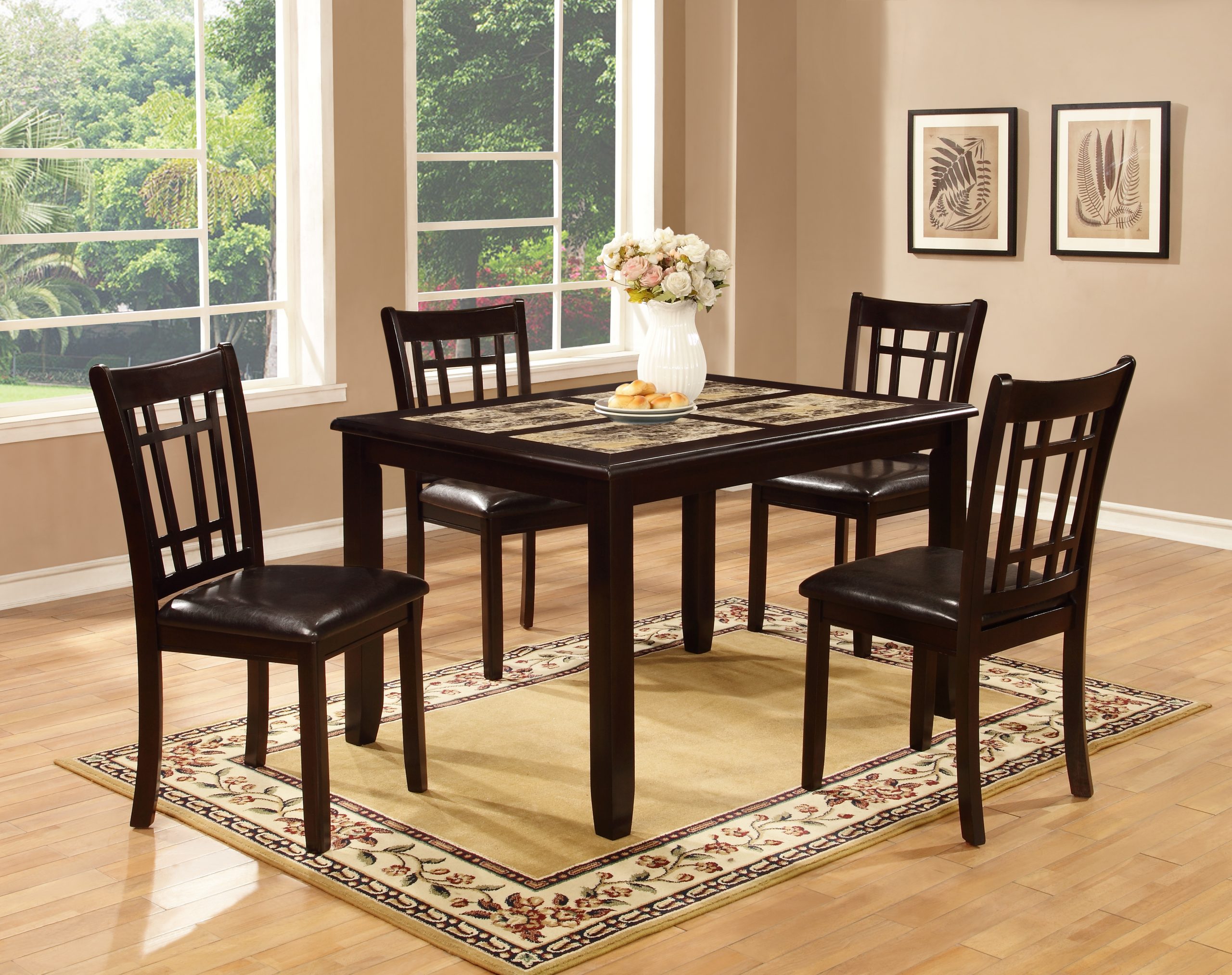 DINETTE TABLE 4 CHAIRS