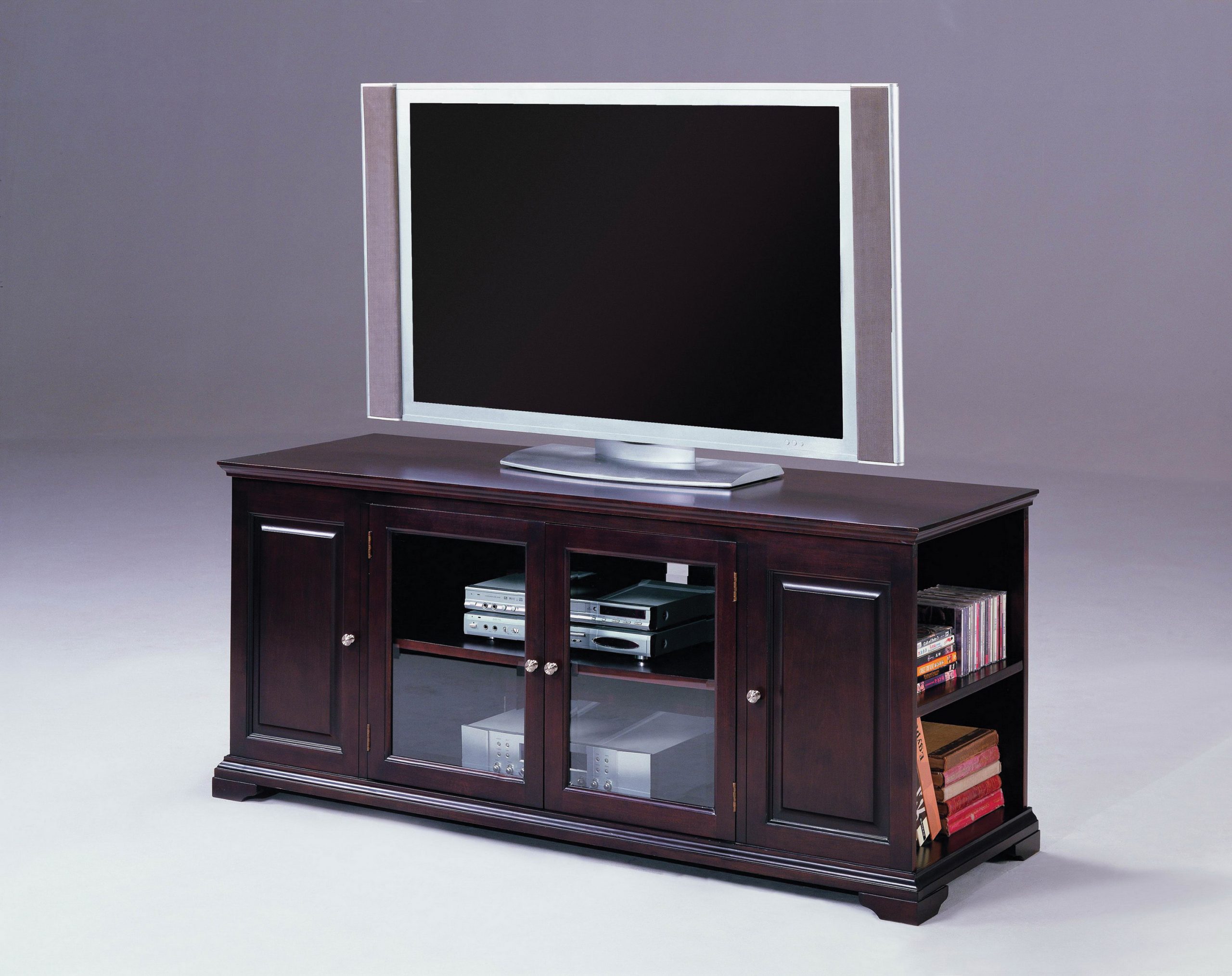 62″ WOODEN TV STAND-CHERRY