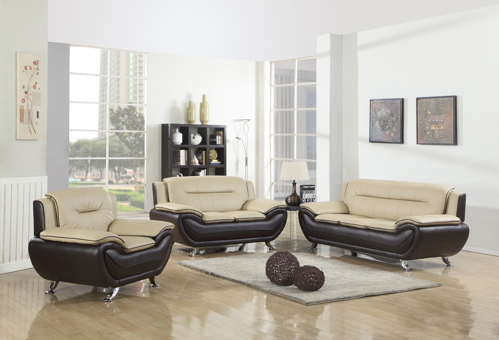 LEATHER STATIONARY LIVING ROOM