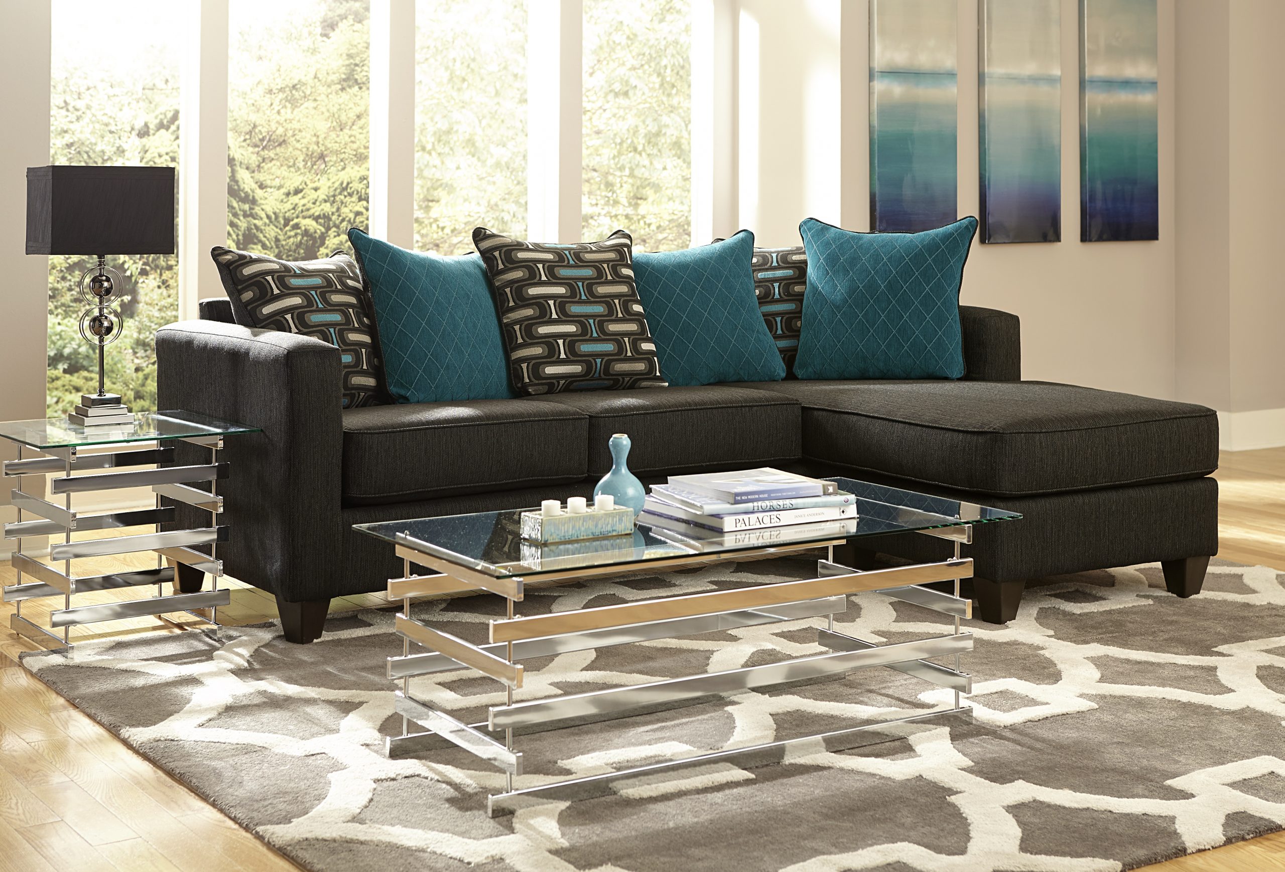 STATIONARY SECTIONAL LIVING ROOM