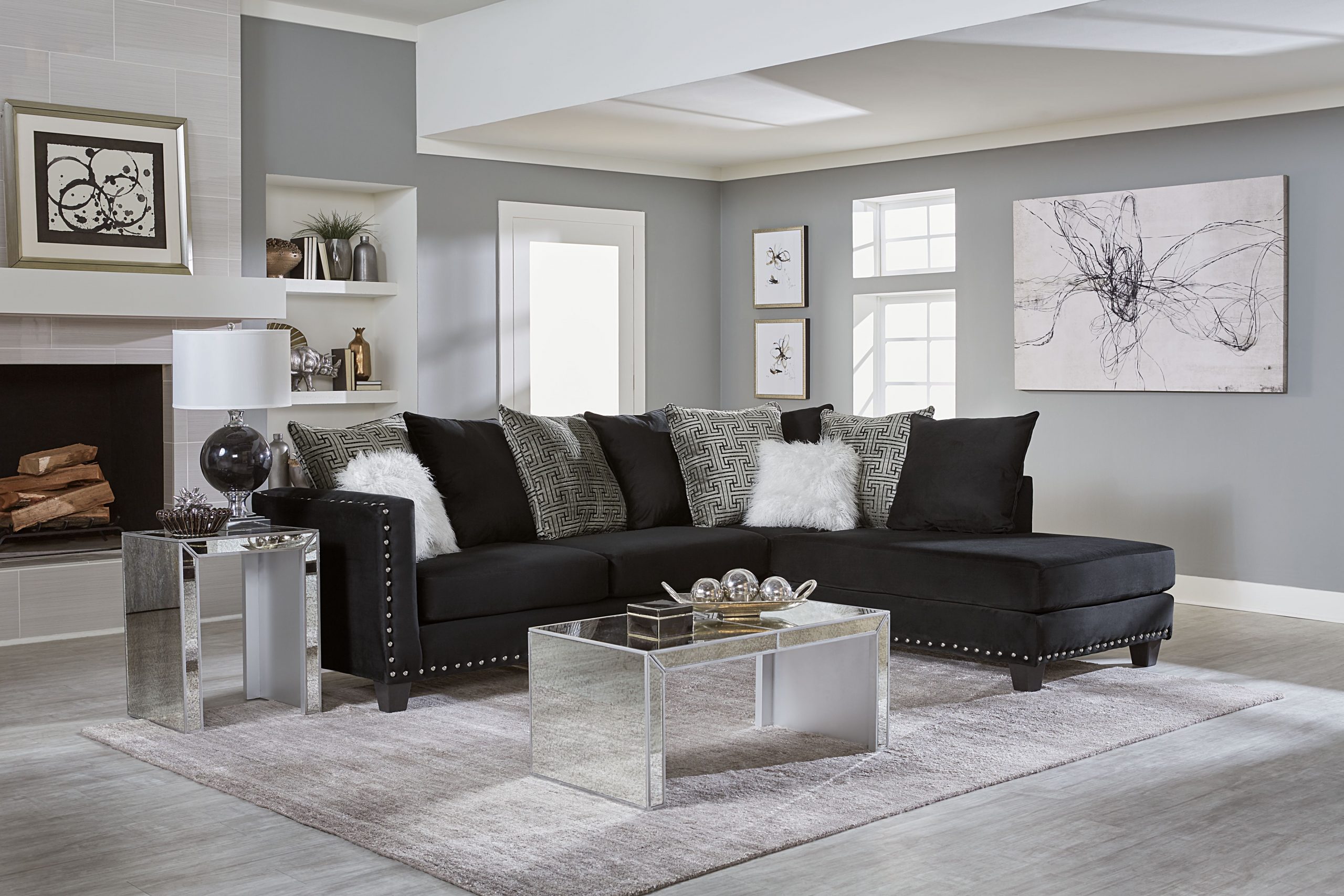 STATIONARY SECTIONAL LIVING ROOM
